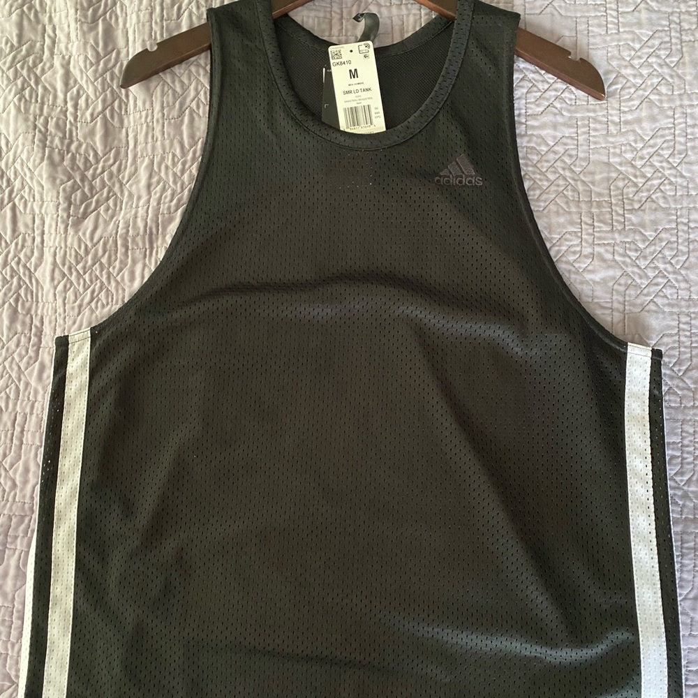 COPY - Adidas black mesh basketball tank top